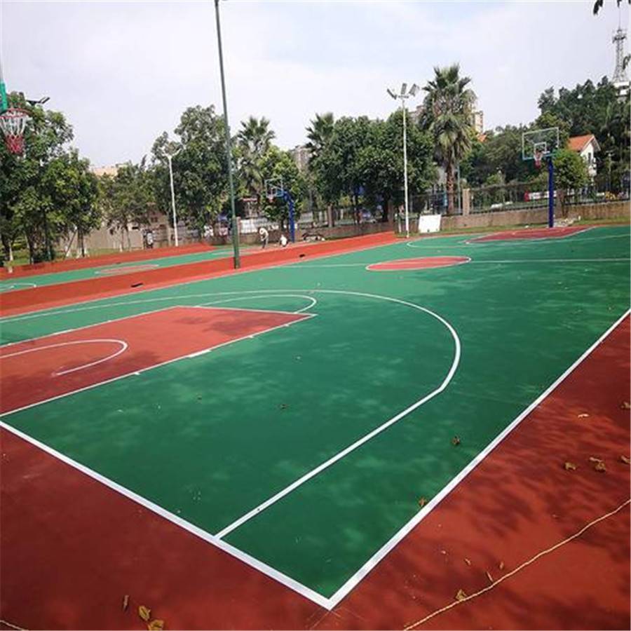 承德硅pu球場面層 彈性球場地面鋪裝