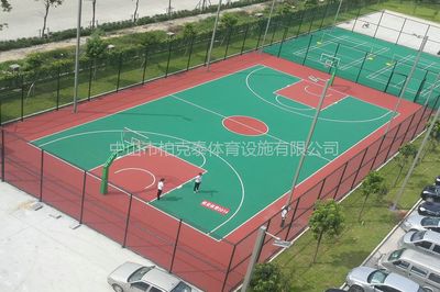 【佛山籃球場彩色地面鋪裝 丙烯酸羽毛球場規劃 8年來專業承接球場防滑地膠】價格_廠家 - 中國供應商